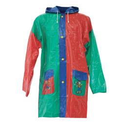 Impermeabile bambino in PVC multicolor taglia 6-8 anni