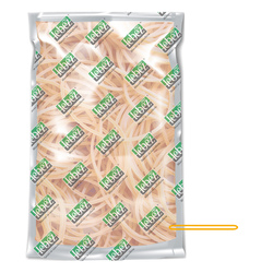 Elastico in gomma giallo Ã40 in sacchetto da 1KG Lebez
