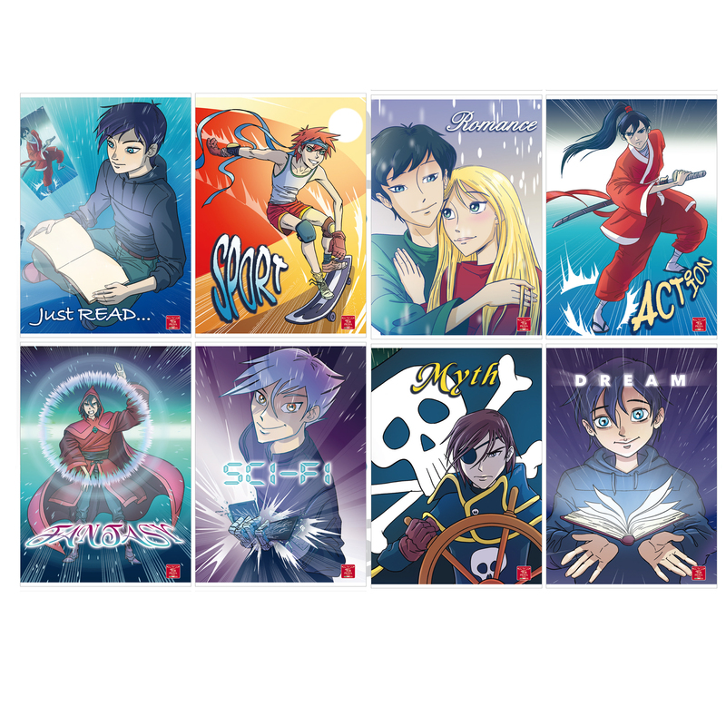 Maxiquaderno A4 80gr 40+2fg 4mm Manga Pigna