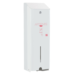 Dispenser per assorbenti Artemis 1 colonna metallo verniciato bianco Mar Plast
