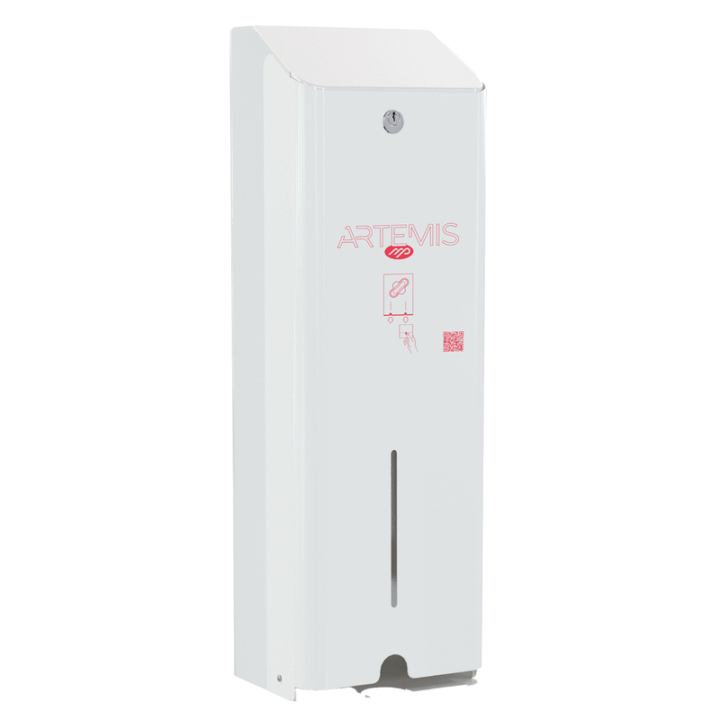 Dispenser per assorbenti Artemis 1 colonna metallo verniciato bianco Mar Plast