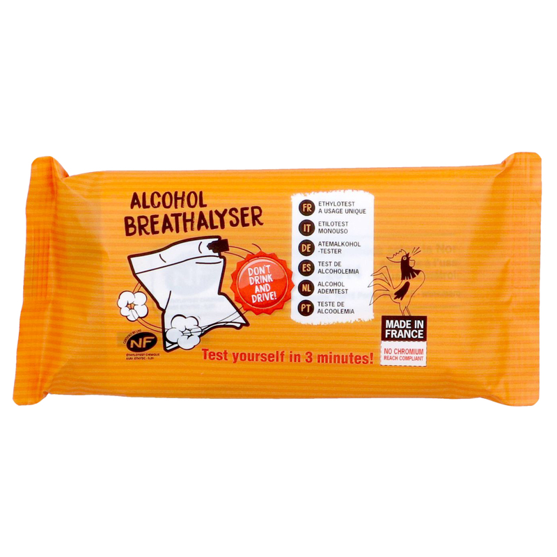 Etilometro monouso certificato per locali pubblici in busta singola PVS