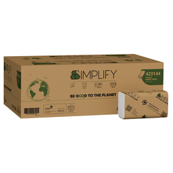 Pacco 200 asciugamani piegati a Z H24 x 20,3cm SIMPLIFY Papernet