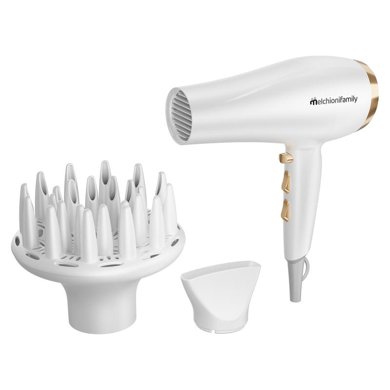Asciugacapelli Gold Style 2200W bianco/oro Melchioni