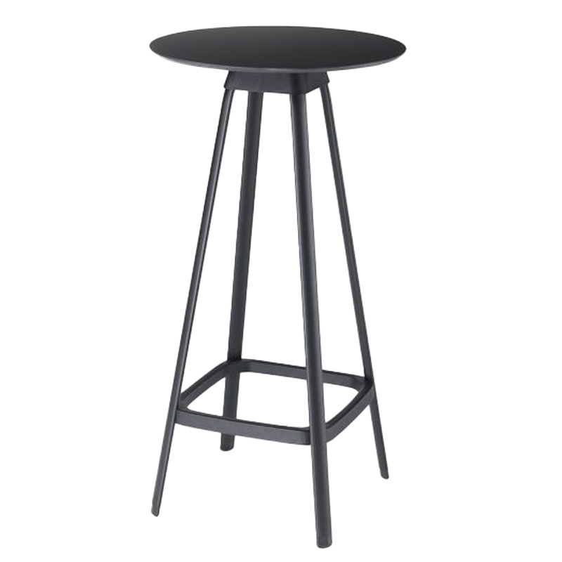 Tavolo bar alto Tapas TAVTA  rotondo  nero Unisit