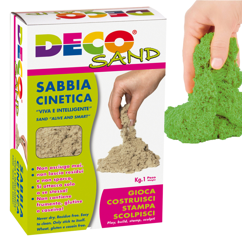 Sabbia cinetica Deco Sand 1 kg verde  DECO