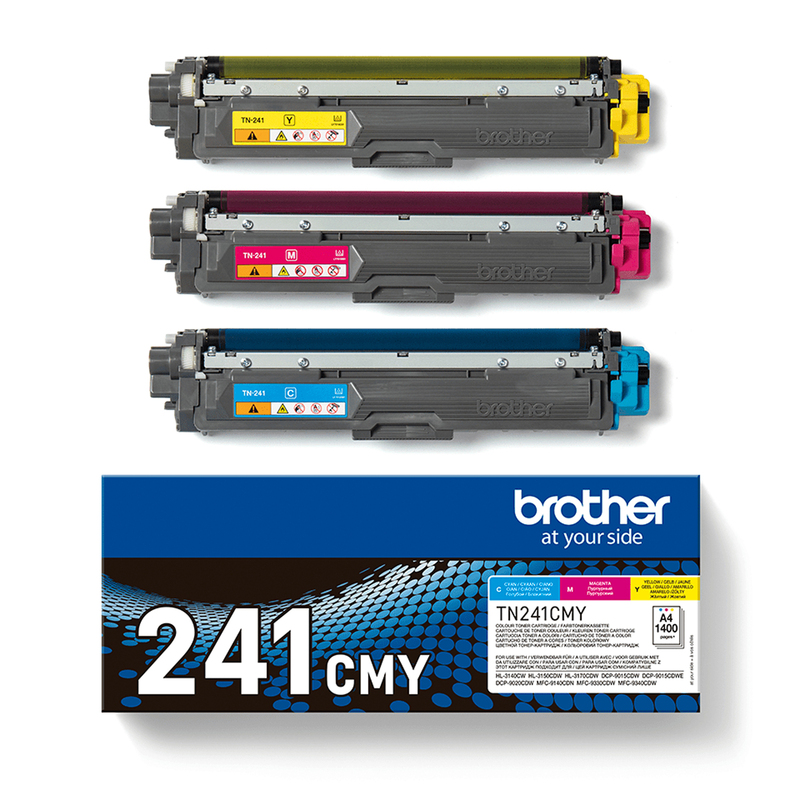Bundle di 3 toner TN-241 C/M/Y da 1.400 pagine/cad.
