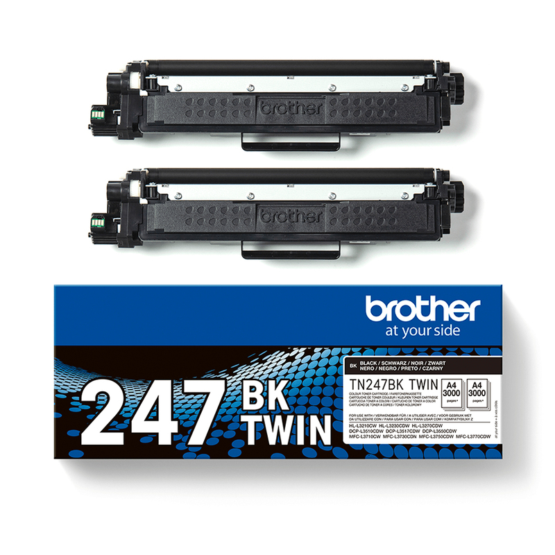 Bundle di 2 toner nero TN-247 da 3.000 pagine/cad