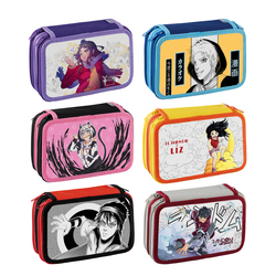 Astuccio 3 Zip Manga 13x20x7