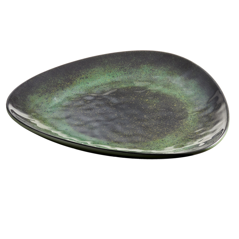 Piatto triangolare Linea Amazzonia 19,2x2,5cm melamina Leone