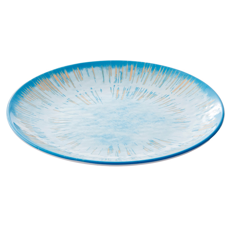 Piatto piano Linea Oceano D27x2,5cm melamina Leone