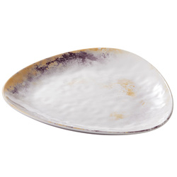 Piatto triangolare Linea Galassia 19,2x2,5cm melamina Leone