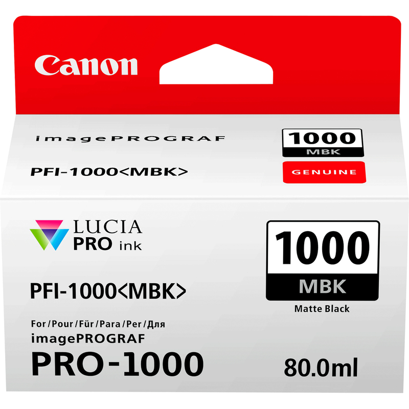 CARTUCCIA NERA MATTE PER CANON PFI-1000