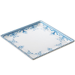 Piatto quadrato Linea Zante 17x17x2cm melamina Leone