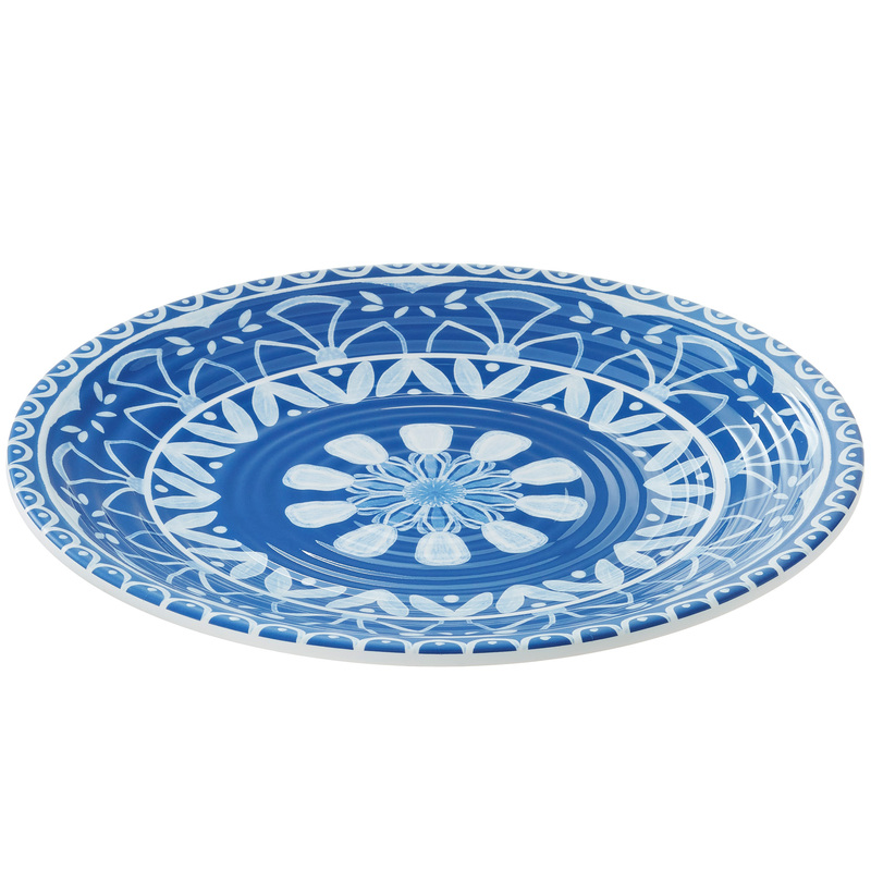 Piatto piano Linea Itaca D35,5x3cm melamina Leone