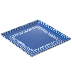 Piatto quadrato Linea Itaca 17x17x2cm melamina Leone