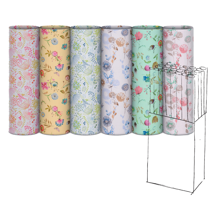 Rotolo ecocarta Fiori di Campo 70X200cm Rex Sadoch