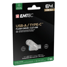 Emtec Memoria Dual USB3.2 to Type-C D280 64GB