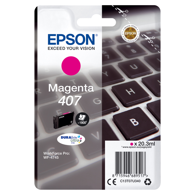 Cartuccia Epson Magenta 407L 38