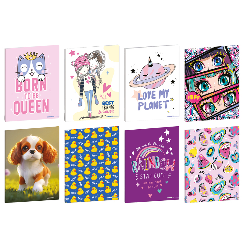 Maxiquaderno A4 20fg+1 80gr rigo di 1a Kid Girl Blasetti