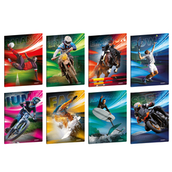 Maxiquaderno A4 20fg+1 80gr 1 rigo c/margine Sport Emotions Blasetti