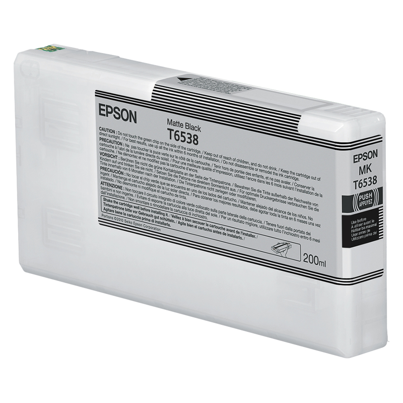 TANICA INCHIOSTRO A PIGMENTI NERO-MATTE EPSON ULTRACHROME HDR (200 ML)