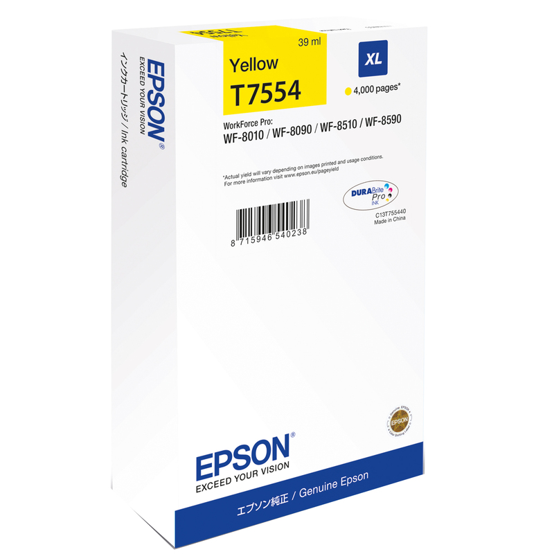 TANICA INCHIOSTRO A PIGMENTI GIALLO EPSON DURABRITE ULTRA