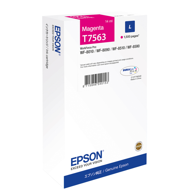 TANICA INCHIOSTRO A PIGMENTI MAGENTA EPSON DURABRITE ULTRA