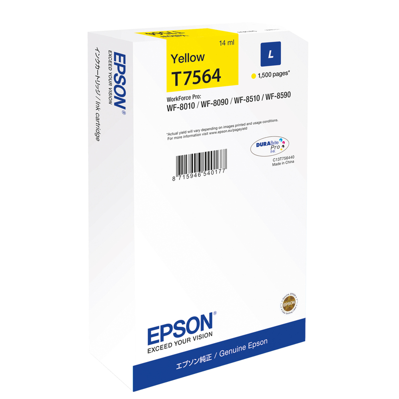 TANICA INCHIOSTRO A PIGMENTI GIALLO EPSON DURABRITE ULTRA