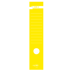 Busta 10 copridorso CDR-C carta adesiva giallo 7x34