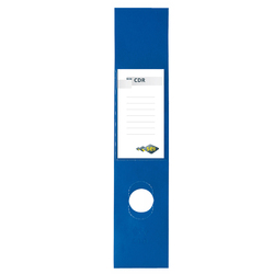 Busta 10 copridorso CDR PVC adesivi blu 7x34