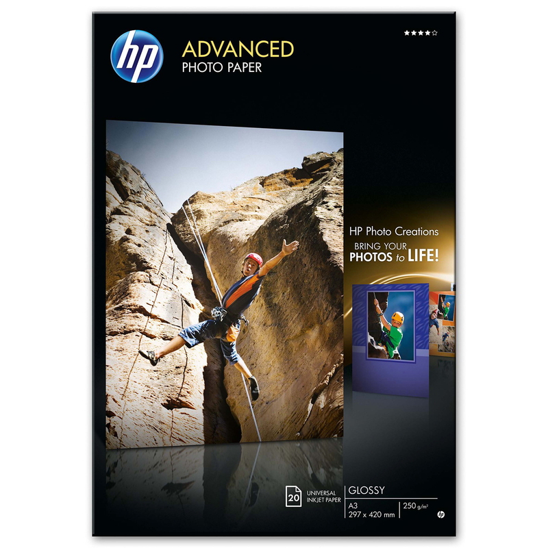 RISMA 20 FG CARTA FOTOGRAFICA HP ADVANCED LUCIDA 250 G/M2 A3/297X420MM