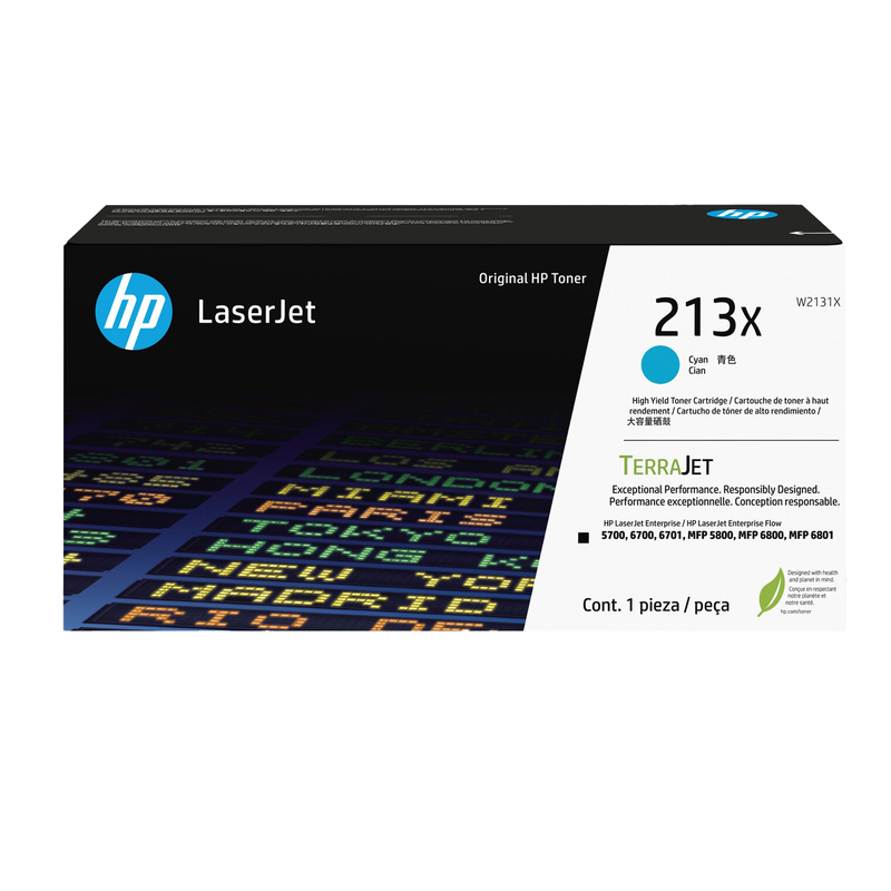 Hp Cartuccia toner originale ciano ad alta capacita' LaserJet HP 213X_6.000 pag