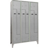 Armadio spogliatoio in metallo salvaspazio a 6 ante a L 120x50xH195cm grigio 717