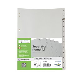 SEPARATORE NUMERICO 1-12 PPL 21X29