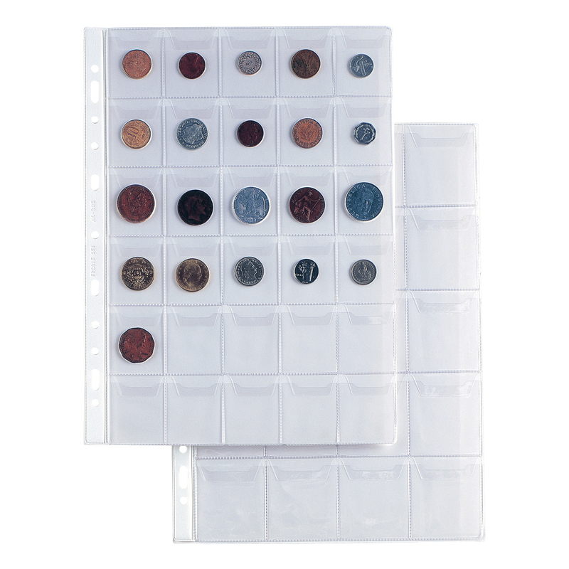 10 BUSTE FORATA PORTA 30 MONETE ERCOLE 21X29