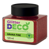 Glitter Bio grana fine flacone 120ml rosso Deco