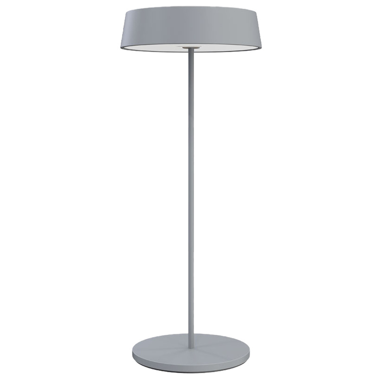 Lampada da tavolo 901 c/aggancio magnetico alluminio grigio Palmina