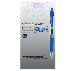 PENNA SFERA SCATTO INK GEL BLU 0.7MM Fine STARLINE