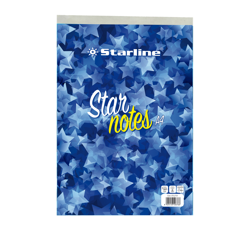 Blocco Note A4 21x29,7cm 5mm 60gr 60Fg StarNotes Starline