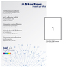 Etichetta adesiva bianca 100fg A4 210x297mm (1et/fg) STARLINE