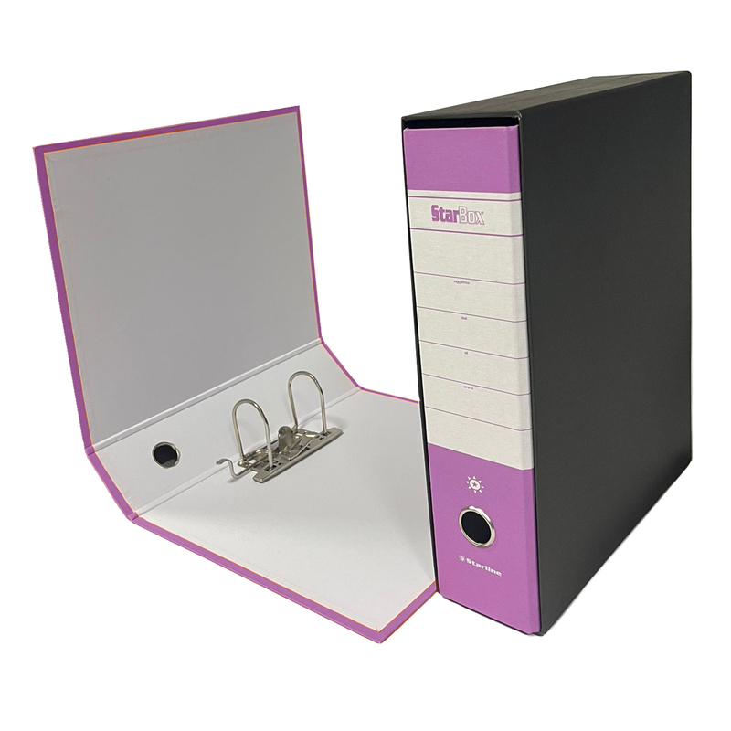 Registratore STARBOX f.to protocollo dorso 8cm lillaSTARLINE/sfuso