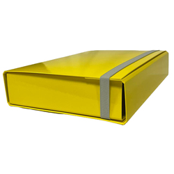 CARTELLA PROGETTO DORSO 7CM C/ELASTICO GIALLO STARLINE