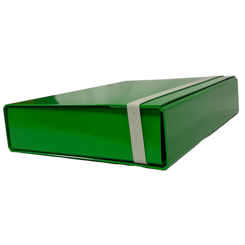 CARTELLA PROGETTO DORSO 7CM C/ELASTICO VERDE STARLINE