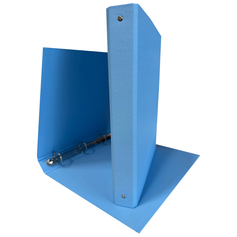 Raccoglitore 4R 30mm 22X30 rivestito in PPL azzurro KingColor STARLINE