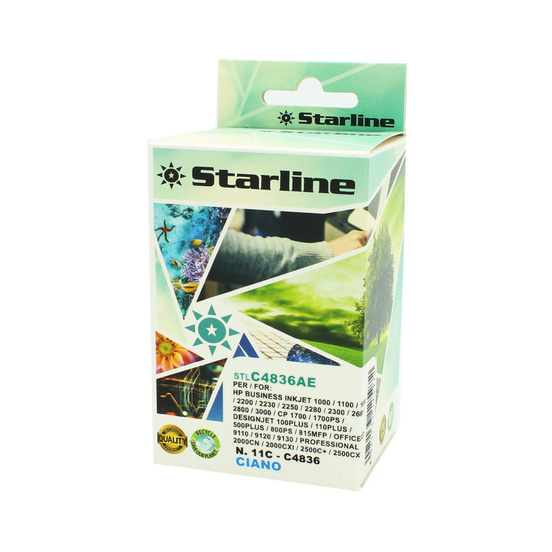 Cartuccia Starline Ciano BASIC per HP BUSINESS INKJET 1000 / 1100D / 1100 DTN