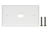 PLACCA PORTA FRUTTI 1 POSIZIONE X JACK UTP/STP COLORE CHIARO