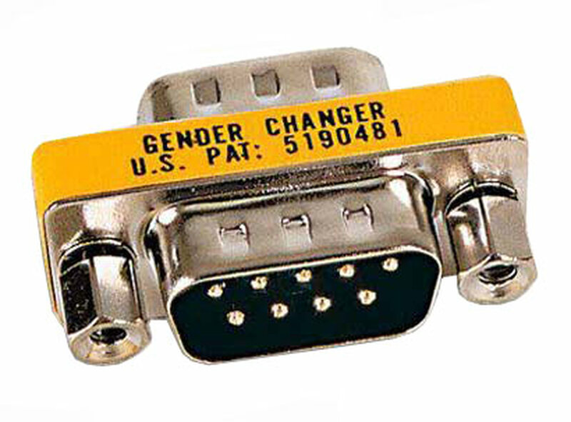 MINI ADATTATORE NULL MODEM 9 POLI MASCHIO/FEMMINA