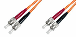 CAVO FIBRA OTTICA ST A ST MULTIMODE DUPLEX OM2 50/125 MT.2