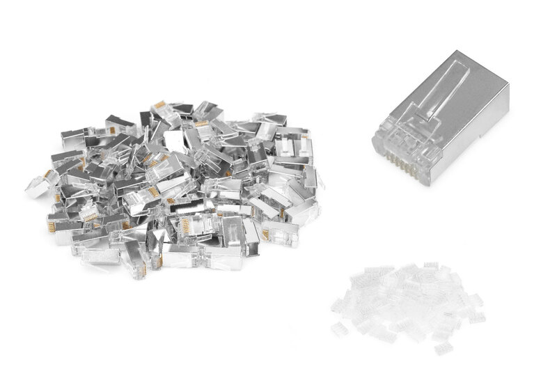 Spina modulare CAT 6 per cavi rotondi - 100 pezzi